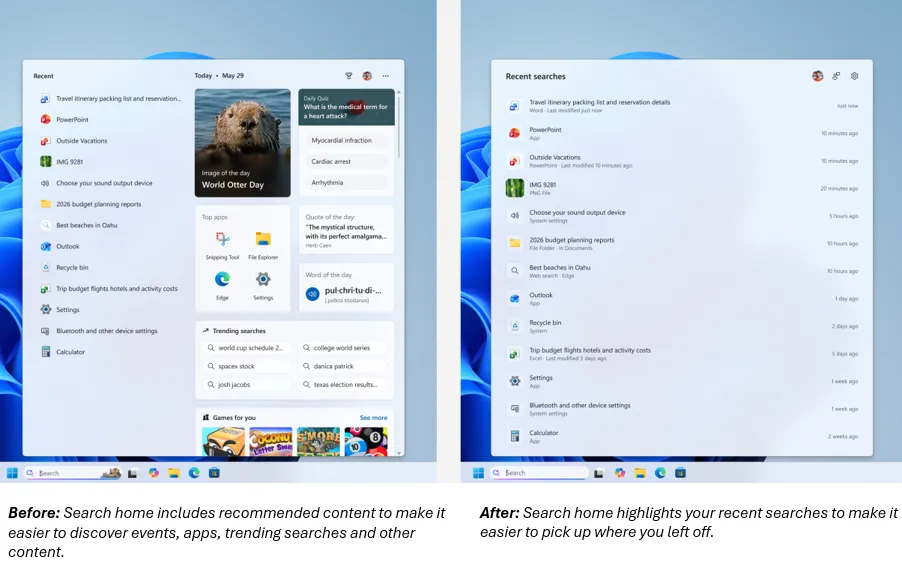 Microsoft Is Finally Fixing Windows 11 Search — Local Results Take Priority and Ads Are Going Away