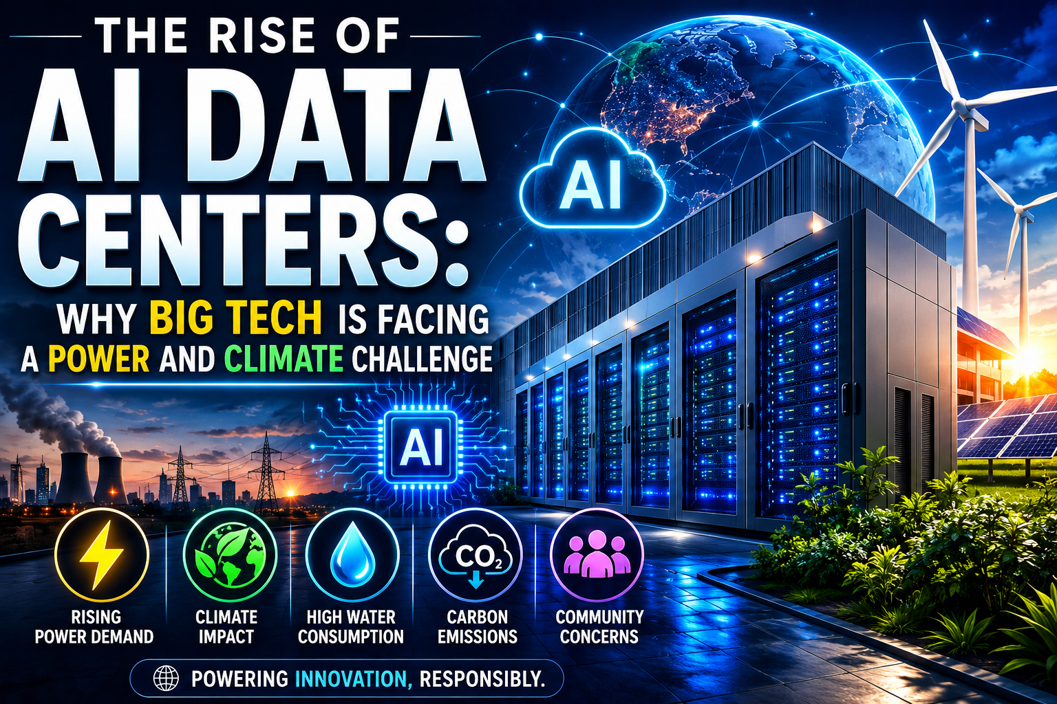 The Rise of AI Data Centers: Why Big Tech Is Facing a Power and Climate Challenge